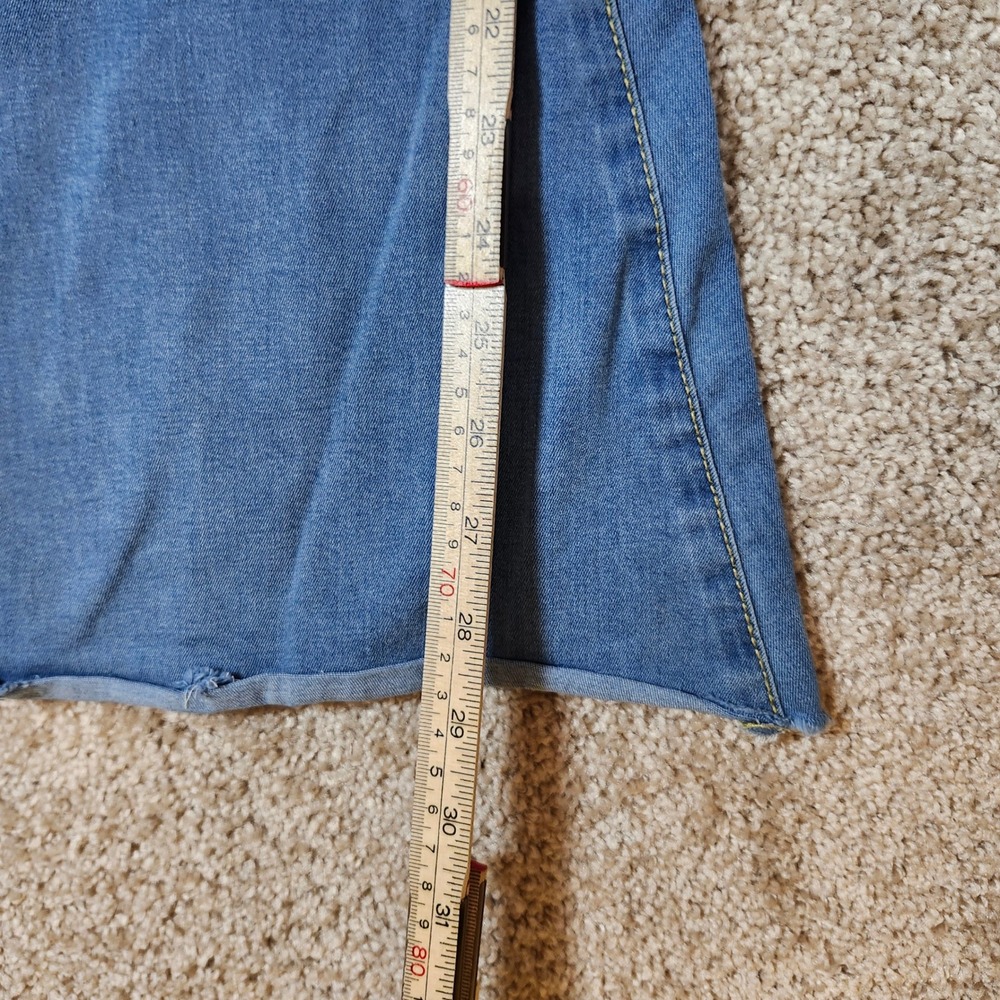 Free People Flare Jeans Just Float On Blue Denim Boho High Rise Size 28R - Picture 6 of 9